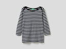 Basic Woman Boatneck Tee - Black