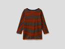 Basic Woman Boatneck Tee - Rust