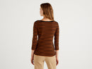 Basic Woman Boatneck Tee - Rust