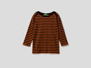 Basic Woman Boatneck Tee - Rust