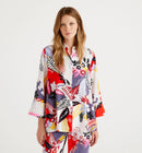 Tropical Floral Blouse - Multicolour