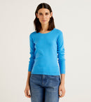 Basic Woman Crew Neck - Turquoise