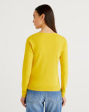 Basic Woman Crew Neck - Yellow