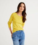 Basic Woman Crew Neck - Yellow