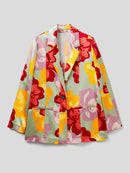 All Over Print Blazer - Multicolour