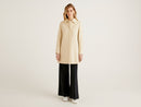 Concealed Button Coat - Sand