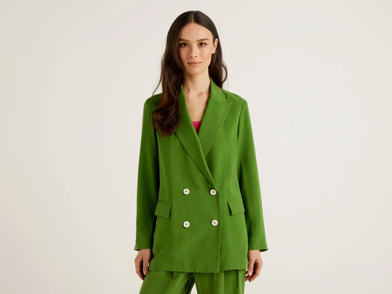 Color Blast Blazer - Green