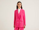 Color Blast Blazer - Cerise