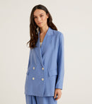 Color Blast Blazer - Light Blue