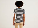 Basic Woman Stripe Tee - Black