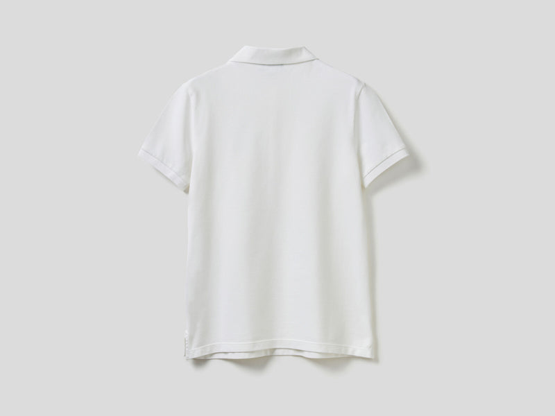 Short Sleeve Polo - White