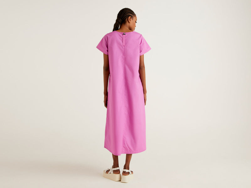 Round Neck Dress - Pink