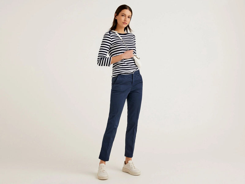 Basic Cotton Chino - Navy