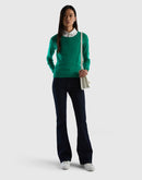 Basic Woman Crew Neck - Green