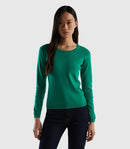 Basic Woman Crew Neck - Green