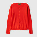 Basic Woman Cardigan - Orange