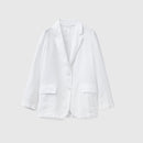 Linen Blazer - White