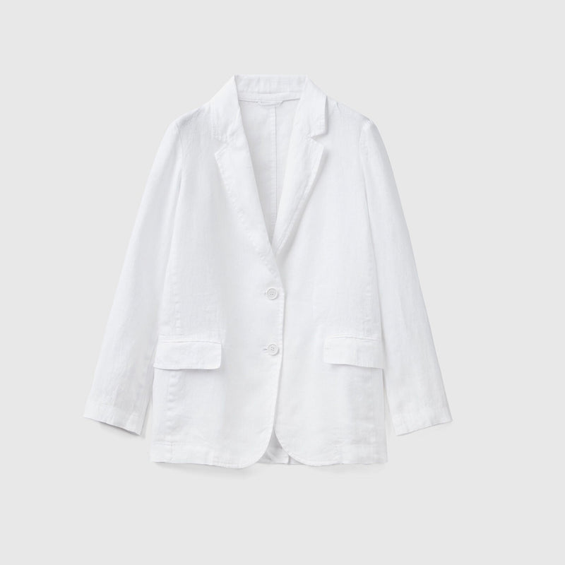Linen Blazer - White