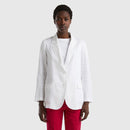 Linen Blazer - White
