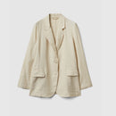 Linen Blazer - Beige