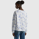 SundySunshine Print Sweatshirt - Blue/white