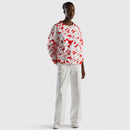 SundySunshine Print Sweatshirt - Orange/white