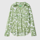 SundySunshine Print Blouse - Green