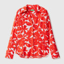 SundySunshine Print Blouse - Orange