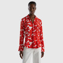 SundySunshine Print Blouse - Orange