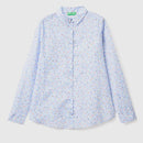 Long Sleeve Print Blouse - Lilac Floral