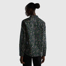 Long Sleeve Print Blouse - Navy/green Floral
