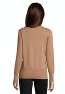Long Sleeve Polo Neck - Camel Melange
