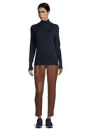 Long Sleeve Polo Neck - Dark Sky