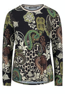 Long Sleeve Shirt - Black/green