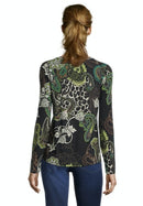 Long Sleeve Shirt - Black/green