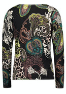 Knitted Pullover - Black/green