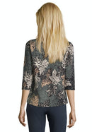 3/4 Sleeve Shirt - Black/stone