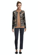 Knitted Jacket - Black/stone