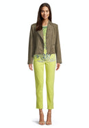 Short Biker Jacket - Dusty Olive