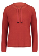 Round Neck Jumper - Red/orange