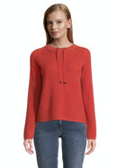 Round Neck Jumper - Red/orange