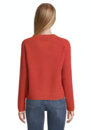 Round Neck Jumper - Red/orange