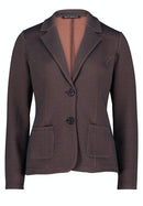 Short Blazer - Dark Blue/brown