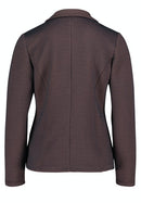 Short Blazer - Dark Blue/brown