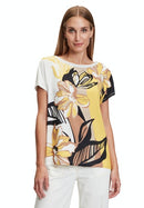 Blouse Top - Cream/yellow