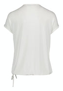 Casual T-shirt - Cream/green