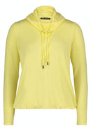 Drawstring Neck Top - Limelight