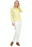 Drawstring Neck Top - Limelight