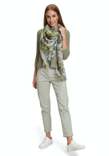 Basic Slim Fit Trousers - Seagrass