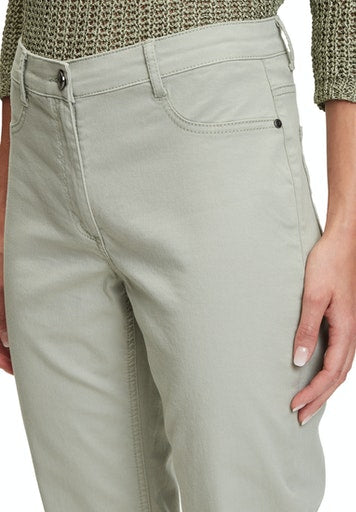 Basic Slim Fit Trousers - Seagrass